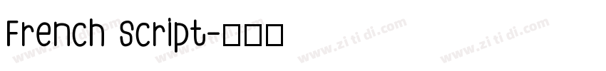 French Script字体转换